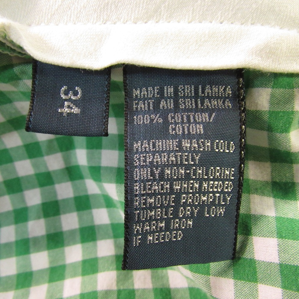 Polo Ralph‎ Lauren Shorts Mens 34x9 Green Gingham Check Suffield Cotton Classic - Picture 5 of 11